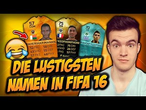 Die LUSTIGSTEN Namen in FIFA 16