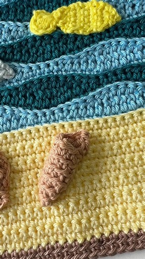 Tiny crochet shell details!