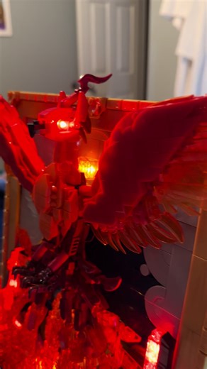 Just wow!! #jmbricklayer #brickithappen #phoenix #brickart #lightkit #tiktokshop #brickset #gifted #buildingset #collector #review #completed #victory #jmb #microinfluencer #contentcreator @JMBricklayer @jmbricklayer.shop