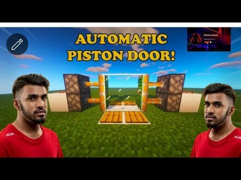 how to make an automatic door in minecraft with pressure plate
