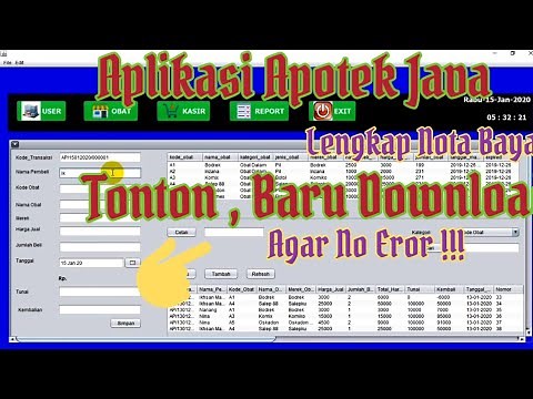 Membuat APLIKASI APOTEK dengan JAVA NETBEANS + MYSQL Lengkap