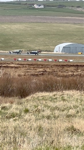 This is the spitfire takeoff I took a couple days back. Not as good as the flyover but still pretty awesome. #spitfire #orkney | Orkney Uncovered