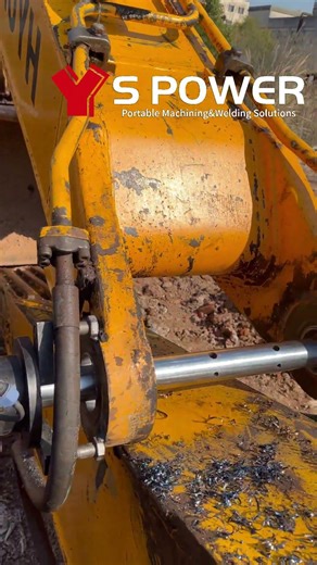 Portable Line Boring Machine and Automatic Bore Welding Spower #automobile #enginemachining #welding