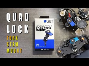Quad Lock Fork stem mount unboxing/installation Yamaha R1