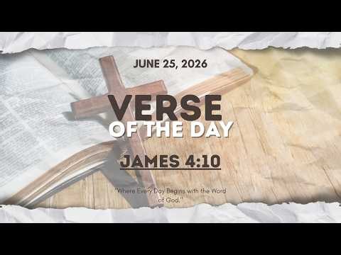 Verse of the Day | James 4:10 [June 25, 2026]