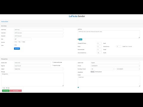 LuFix Sender v1.0, Full Options Smtp Sender
