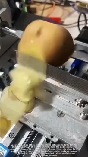 DIY automatic potato slicer spiral potato machine