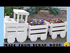 Easy DIY Wooden Train 🚂 | Reclaimed Pallet Wood Project