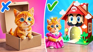 236K views · 2.6K reactions | Mario house for your cat  *cardboard crafts and gadgets for princess peach* | Cool Tool | Facebook