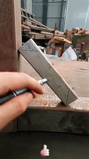 Measurement and cutting techniques for bevel angles at both ends of square pipes 🔺📏🔪