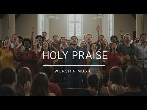 Holy Praise Worship Music - The word became Flash- Lyrics Video / #worshipmusic2025