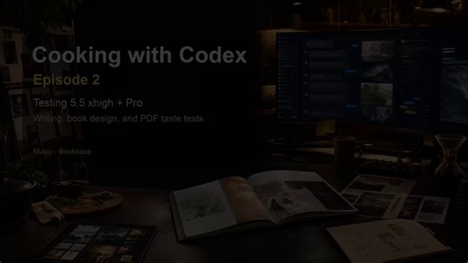 i gave codex + gpt-5.5 a much harder creative task than “write me a story”:make an inspirational coffee-table book.this is cooking with codex episode 2.should i share the actual books/pdfs from the run?i’m curious which version people like best, or if someone has a better prompt / structure / creative direction for a stronger version.the prompt was a “hello humans” style book concept: if an ai had one chance to share its best distilled wisdom with humanity, what would it say, and how would it pa