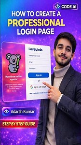 #viralvideo Create a Professional Login Form in HTML CSS 🚀 #shorts #coding #webdesign #programming