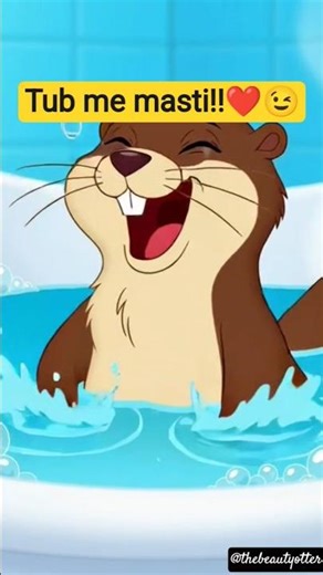 Otter ne lagai tub me dubki !😎😉#cartoon #animation #funny #cute