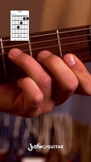 Here’s how you play F/A chord on the guitar! #learnontiktok #guitartok #justinguitar #guitartutorial #guitarchords #guitarchordtutorial