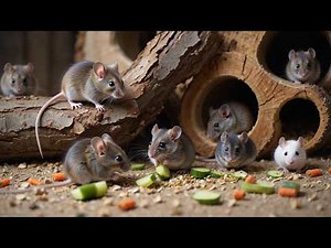 Cat TV Mice Hide & Seek Games | Real Mouse Sounds for Relaxing Cats | Full Length