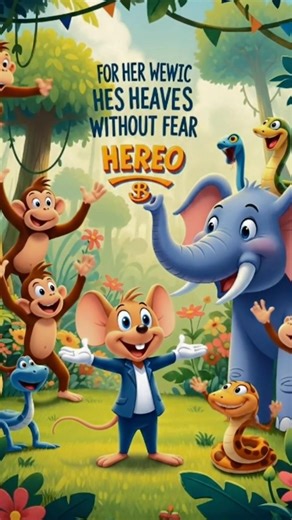 #Intelligent Mouse and Cat story|Ai Cartoon |Brave Mouse.🤟