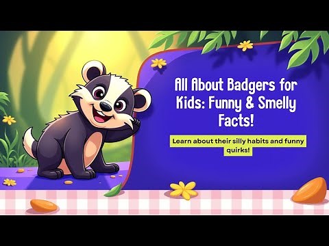 All About Badgers for Kids 🦡 Funny & Fascinating Facts About Smelly Badgers!