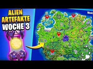 ALLE Alien Artefakte für Kymera in Woche 3 | Fortnite Season 7 Tipps Tricks Deutsch