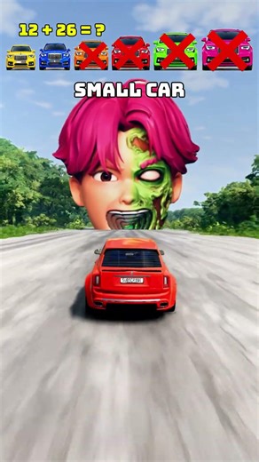 Big & Small Cars vs Rumi X Jinu X Abby Sajja #beamng #kpop