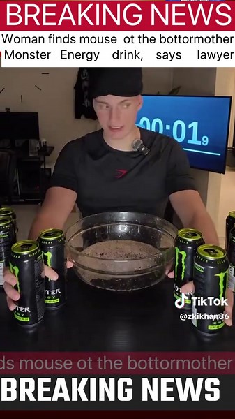 Dead Mouse Found in Monster Energy Drink Sparks Outrage
