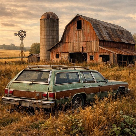 Rustic Farm Wall Art Print – Vintage Station Wagon & Old Barn – Country Americana Digital Download - Etsy