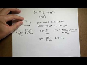 How much time do you save on your commute by driving 70 mph instead of 65 mph?