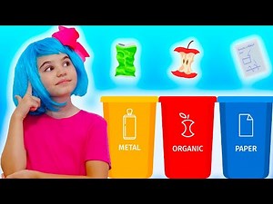Clean Up Trash and Recycle Song | Nick and Poli - Nursery Rhymes & Kids Songs