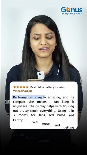 Genus Maxilion Review I Lithium Ion Battery Inverter I Genus Innovation I Customer Reviews #shorts