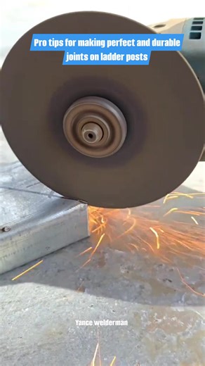 Pro tips for making perfect and durable joints on ladder posts #tricks #cutting #welding #welder #Fblifestyle | Yance welderman | Facebook