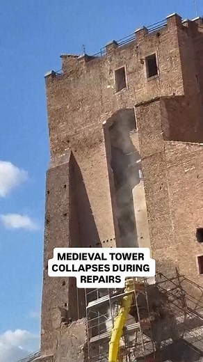 34K views · 3.2K reactions | A medieval tower undergoing renovations...
