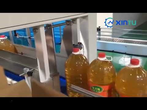 Why Choose Our Automatic Top Load Case Packer for 5KG Cooking Oil?|Automatic case packing line