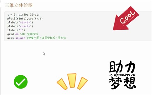 matlab教程: 三维立体绘图