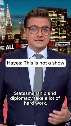 Hayes: This is not a show, it's very real