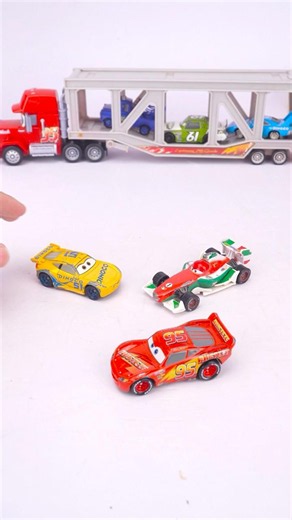 Unboxing Disney Pixar Cars Rayo McQueen Dinoco Hauler & Jackson Storm Hauler 🚗 #toy