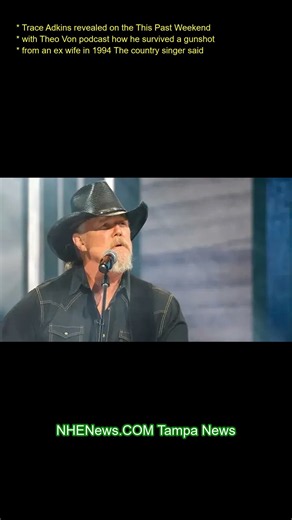 Trace Adkins revealed on the This Past Weekend with Theo Von podcast how he survived a gunshot from