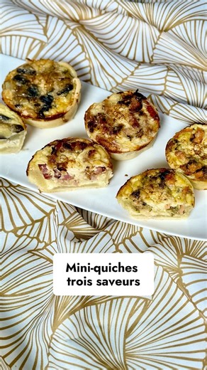 Recettes de rentrée 3/5 📚 Des mini-quiches avec 3 saveurs qui vont vous faire gagner du temps en cuisine et satisfaire TOUT LE MONDE ! | Cuisine AZ