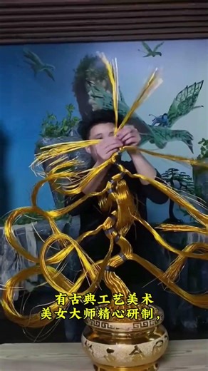 Lucky tree at home brings wealth and prosperity # Handicrafts # Blessings 🔥