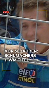 Am 13. November 1994, wurde Michael Schumacher zum ersten Mal Formel-1-Weltmeister. Dem sollten noch sechs weitere Titel folgen. Hier ist noch einmal der Moment, in dem ihm in Adelaide, Australien, klar wurde, dass er den Titel geholt hat.. 🏆🏎️ | ORF Kärnten