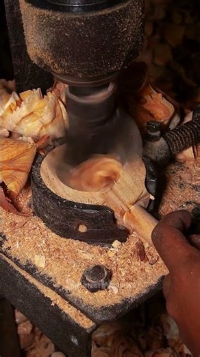 Automated Wood Carving Machines Mass-Producing Wooden Spoons