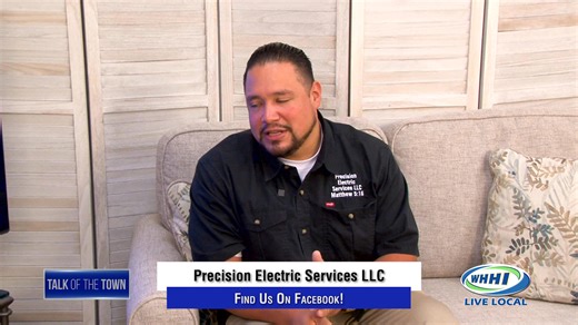 3.9K views · 50 reactions | Meet Francisco Luna, the Owner and operator of Precision Electric Services LLC! He is a Master electrician with 10+ years in trade & prides himself in taking care of your home as if it were my own! Learn more about Francisco on this segment of Talk of the Town! | WHHI-TV | Facebook