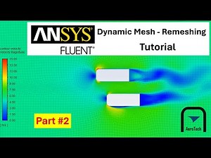 [ANSYS Fluent Tutorial] Dynamic mesh - Remeshing Part 2 | Overtaking process (v2022R2)