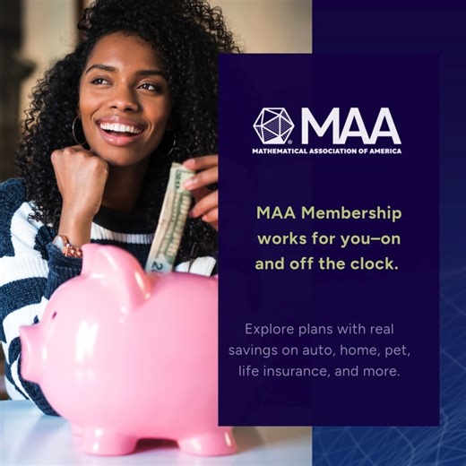 1.2K views | Being part of the MAA means more than math—it means meaningful savings. Enjoy member-only discounts on everything from home and pet insurance to learning tools and office supplies. Join today and start saving at maa.org. | Mathematical Association of America | Facebook