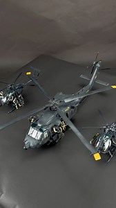 112K views · 4.9K reactions | 1/35 Helicopter collection: MH-60L Black Hawk, MH-6J and AH-6J Little Biỉds #blackhawkdown #probuiltmodel #scalemodel #militarymodel #blackhawk #littlebird #mh60 #ah6j #mh6j #kittyhawk #academy #helicoptermodel #135scale #deltaforce #modelkit #plasticmodel | Pro Built Model | Facebook