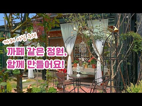 How to make a garden in a country house like a pretty cafe and ideas