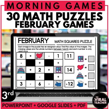 Math Brain Teasers for 3rd Grade | Morning Meeting Problem Solving & Logic Games