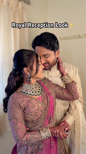 “Nethra’s Stunning Wedding Reception Transformation ✨ | Bride & Groom Romantic Moment”