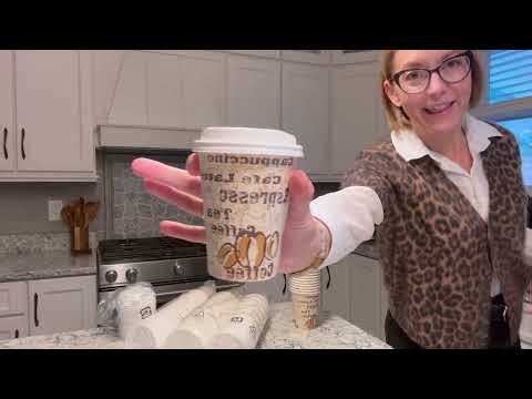 Party Ready! 100 "To-Go" Disposable Coffee Cups - Amazon Basics