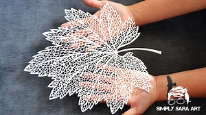 37K views · 957 reactions | Leaf Stencil by - Simply Sara Art email: SimplySaraArt@gmail.com | Sara Sandoval Art | Facebook
