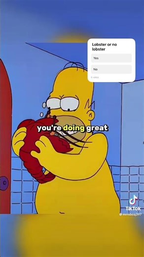 #funny #simpsons #lobster #fyp